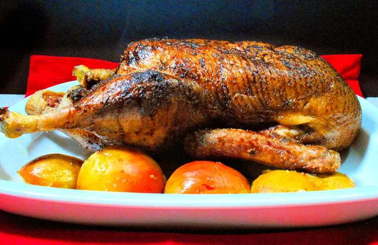 Roast Duck With Spice Rub Recipe Cuisine Fiend   Roast Duck 3 768 